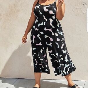 🆕 3X TIE-DYE PATCHES CULOTTE JUMPSUIT